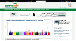 Desktop Screenshot of biotechdaily.com