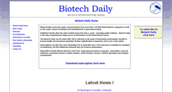 Desktop Screenshot of biotechdaily.com.au